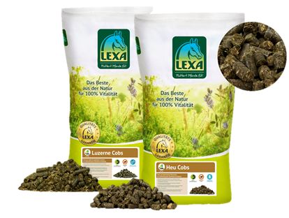 Heucobs und Luzernecobs für alte Pferde Heucobs und Luzernecobs eignen sich hervorragend als Heuersatz für alte Pferde.