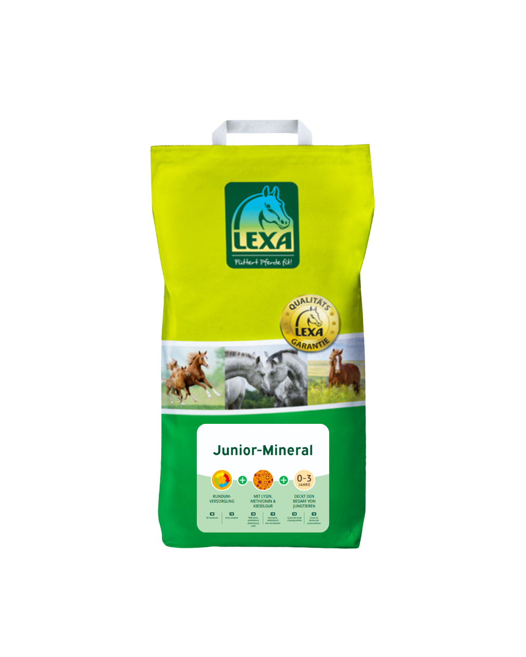 LEXA Junior-Mineral, Mineralfutter für Fohlen und junge Pferde, 25 kg Beutel