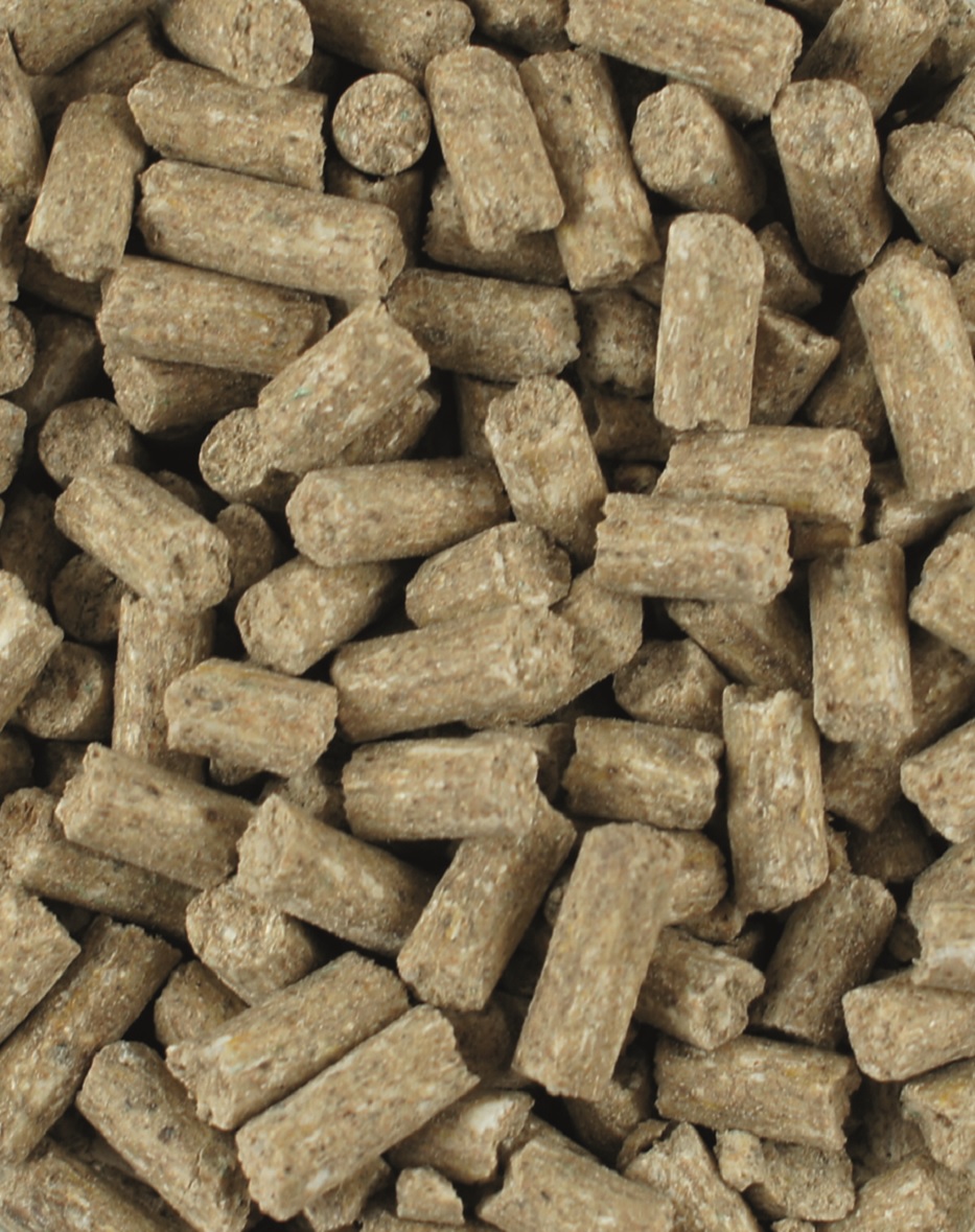Mineralfutter-Pellets Braune, zylindrische Mineralfutter-Pellets für Pferde, grob gepresst