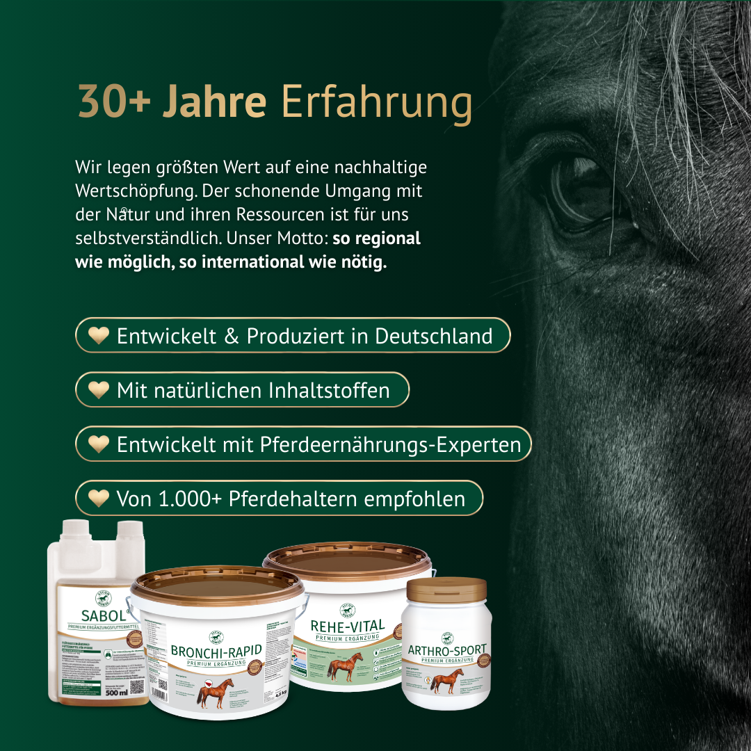 ATCOM Horse – 30 Jahre Erfahrung in Pferdeernährung, entwickelt und produziert in Deutschland