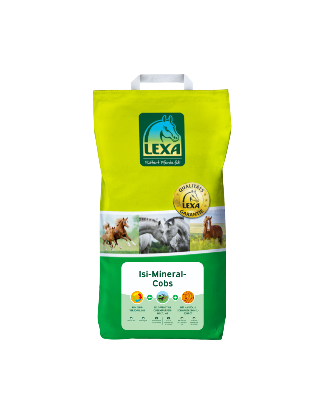 LEXA Isi-Mineral-Cobs, Mineralfutter für Spezialrassen mit Neigung zu Haut- & Fellproblemeen, 4,5 kg Beutel