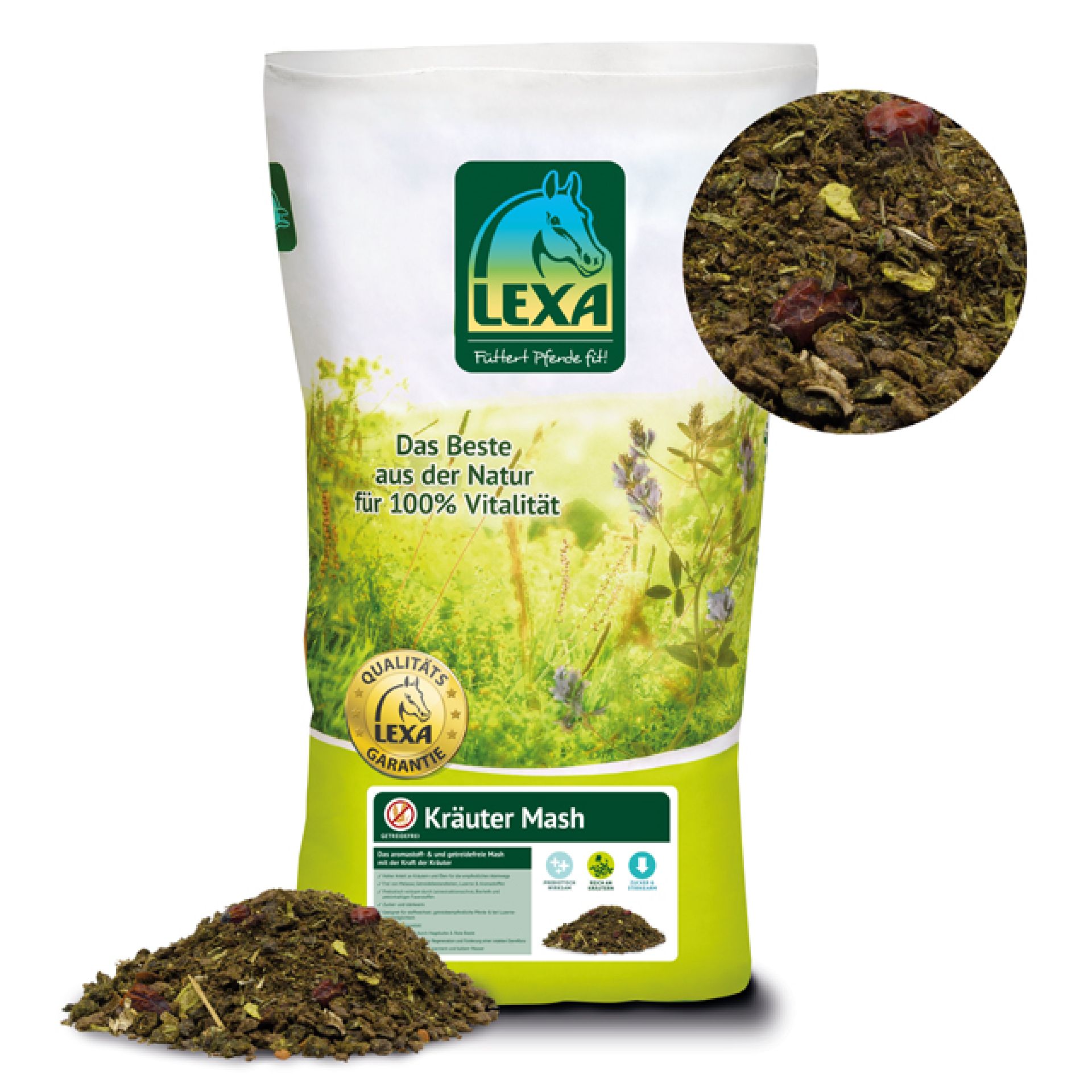 Mash Pferd » unterstützend für Verdauung & Magen | LEXA